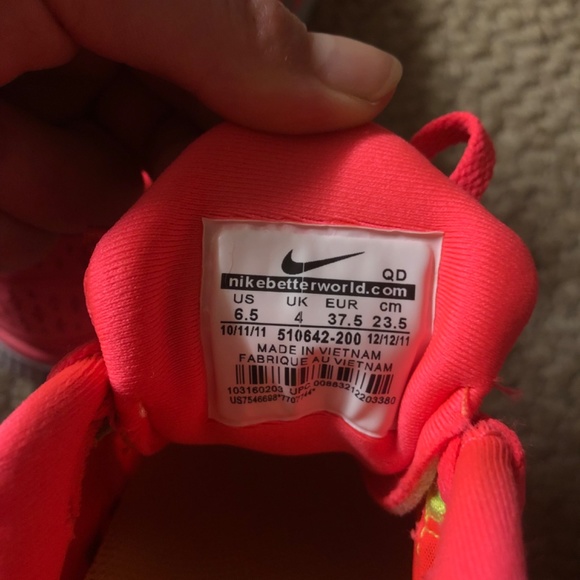 Women’s Nike Free Run Shoes Pink US Size 6.5 - Picture 8 of 8